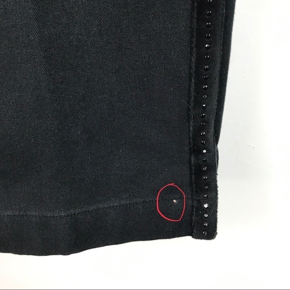 St. John Sport Black Pants With Sequin Tuxedo Stripe Size 10 - Picture 5 of 10